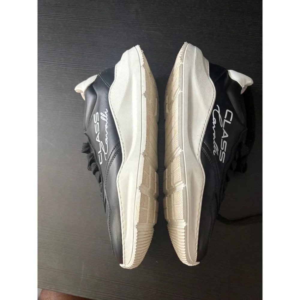 Roberto cavali class black white size 8-8.5 men's